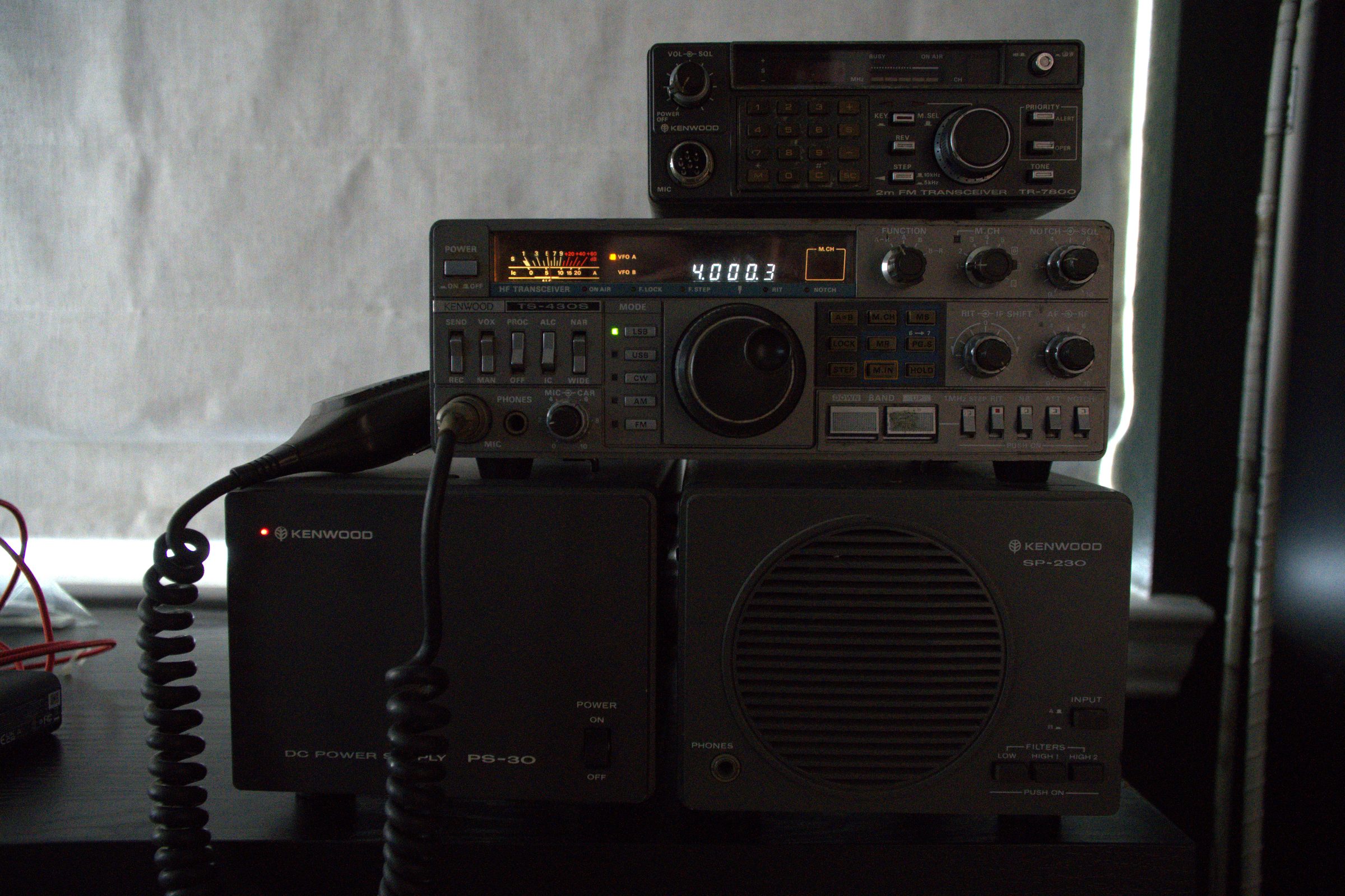 The ham radio I was learning on, part of getting into RF
