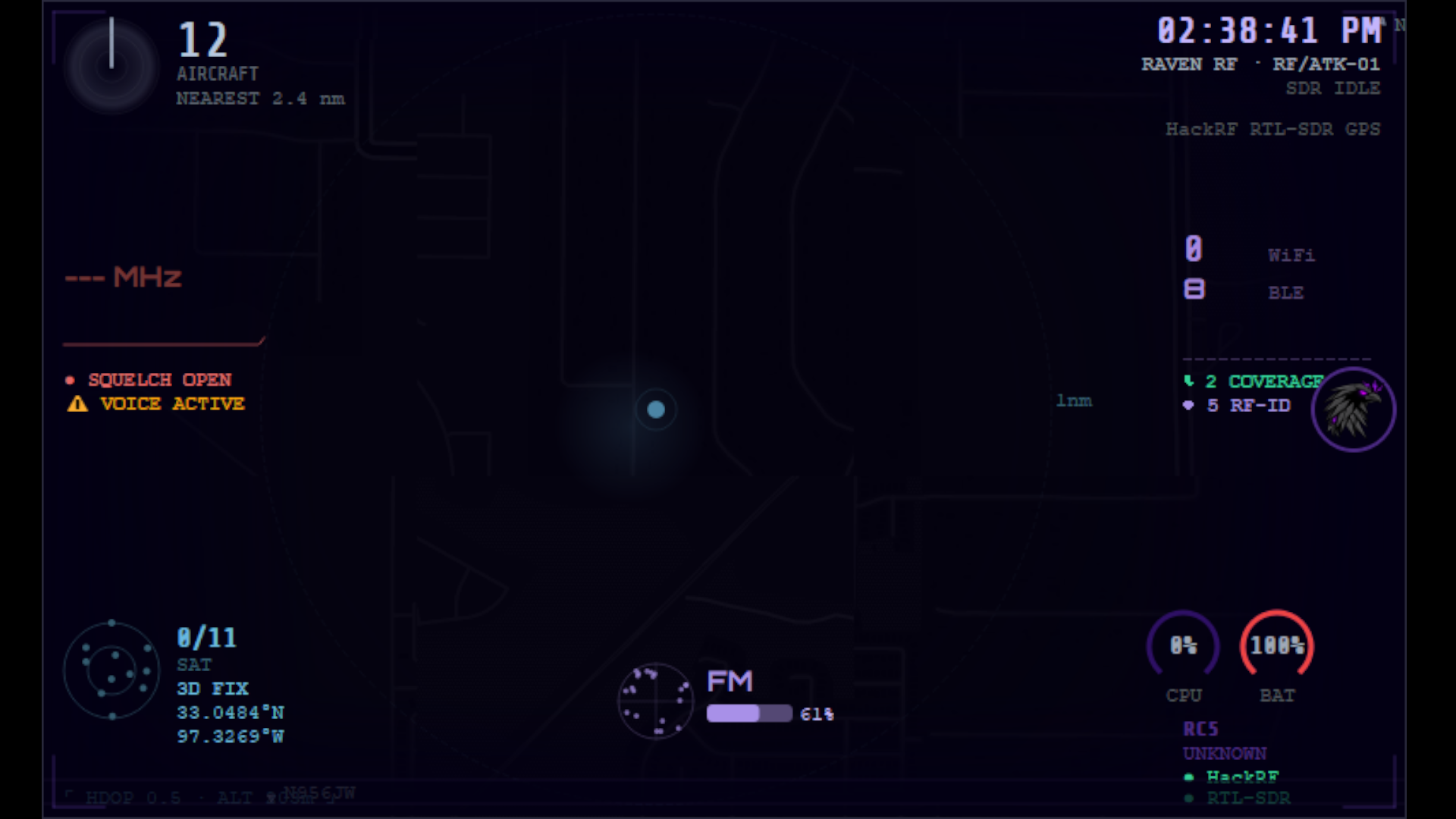The home screen, the common operating picture